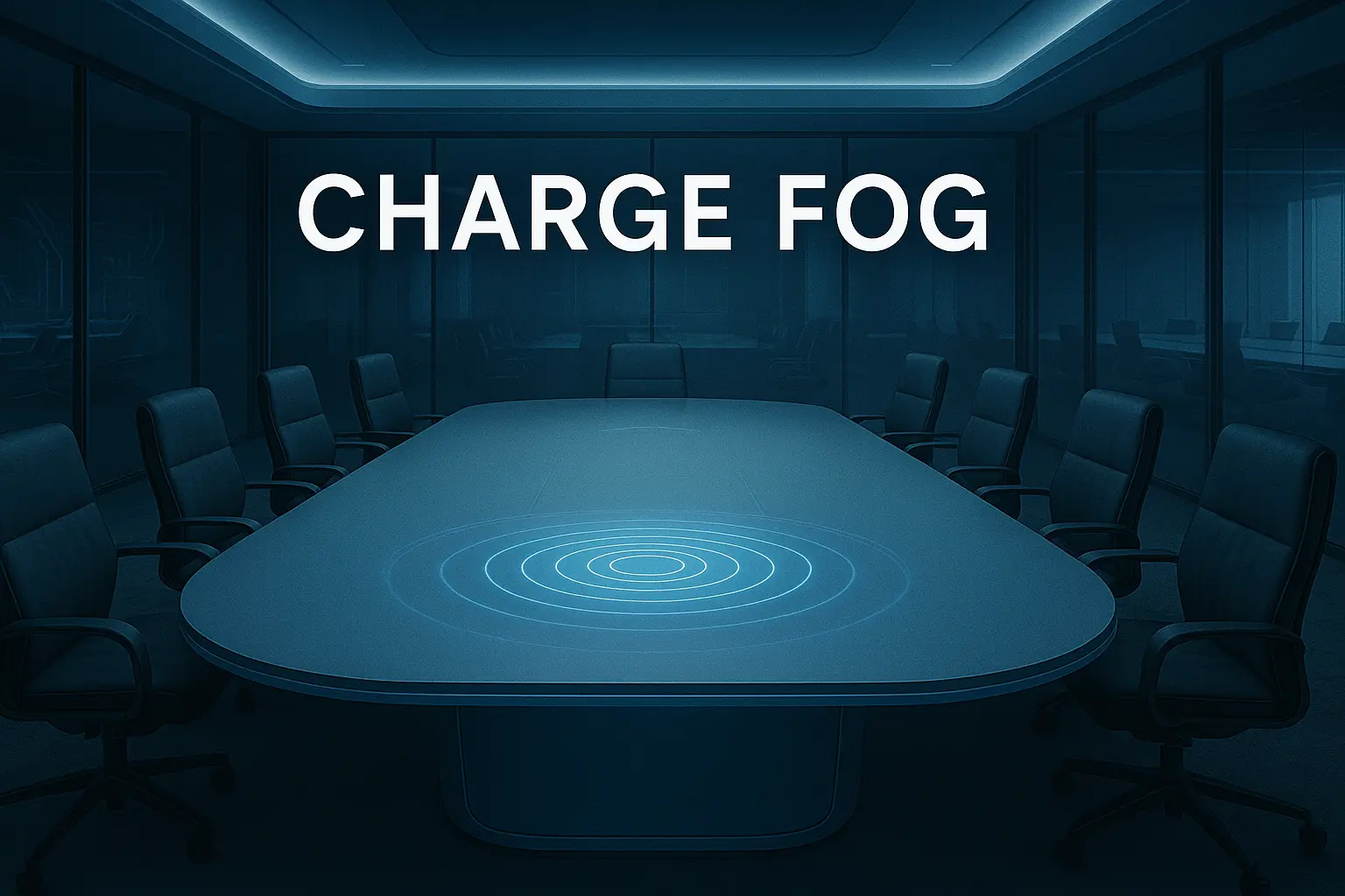Futuristic conference table charging multiple devices